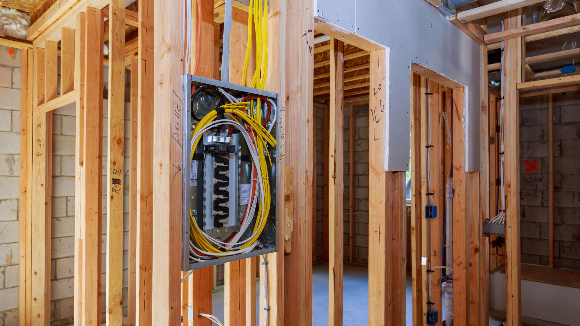NDL electrician working on a residential electrical panel in Rochester, New York
